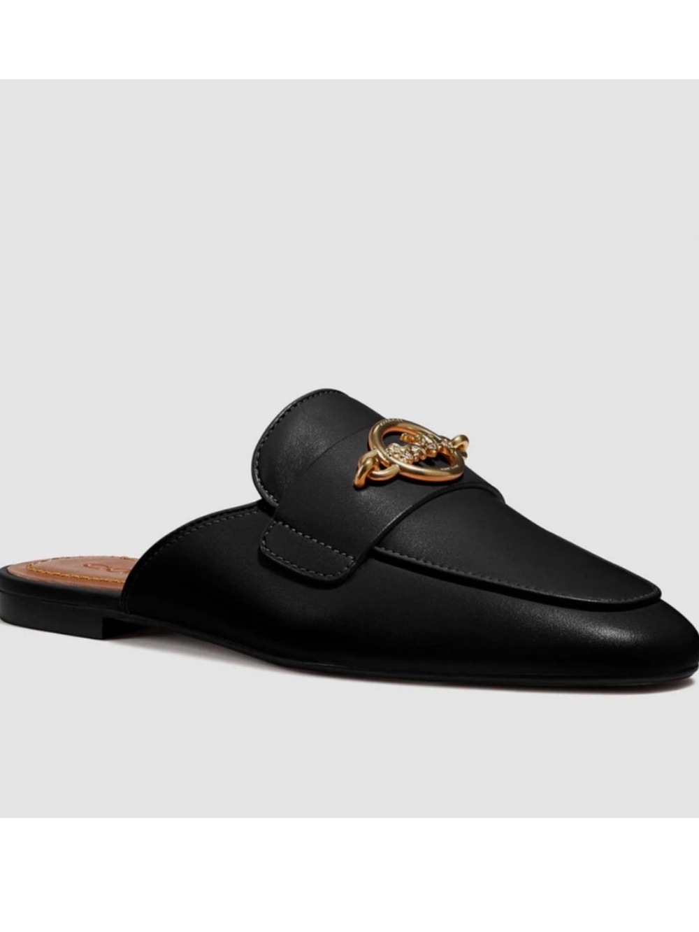 Coach Scotty leather mules size 9.5